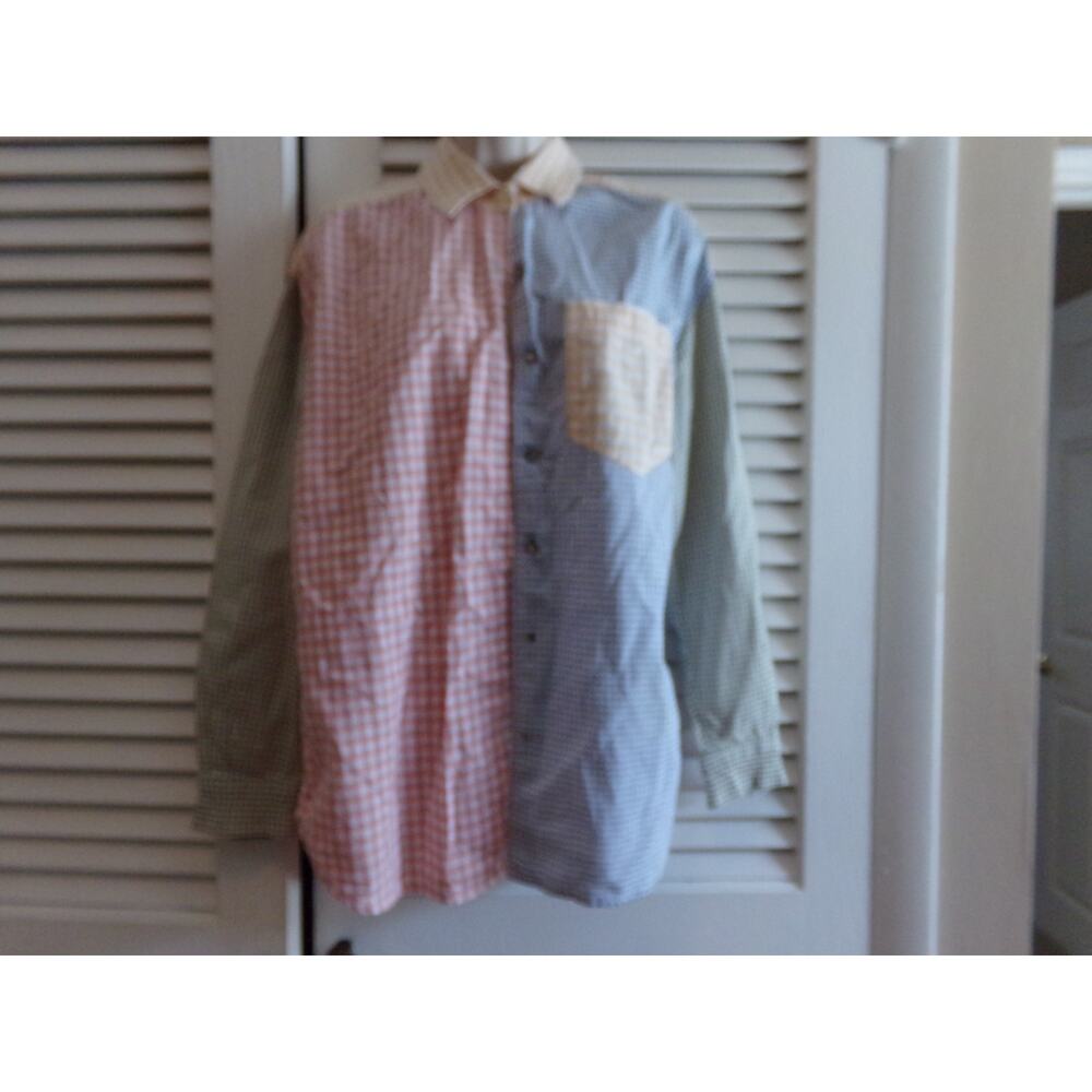 Vintage‎ 70s Lizwear multi pattern blouse M See description Oversized